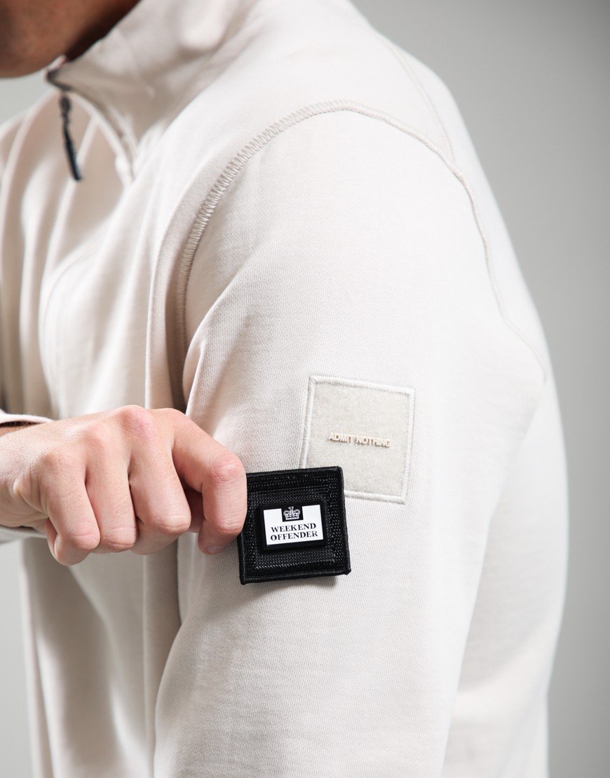 Weekend Offender Kraviz Quarter Zip Sweat Cement