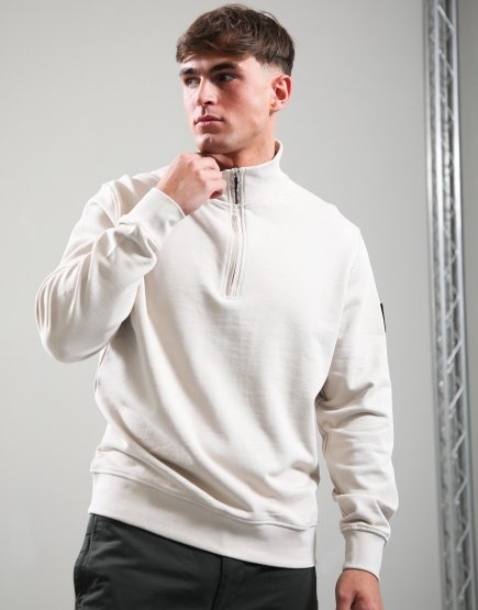 Weekend Offender Kraviz Quarter Zip Sweat Cement