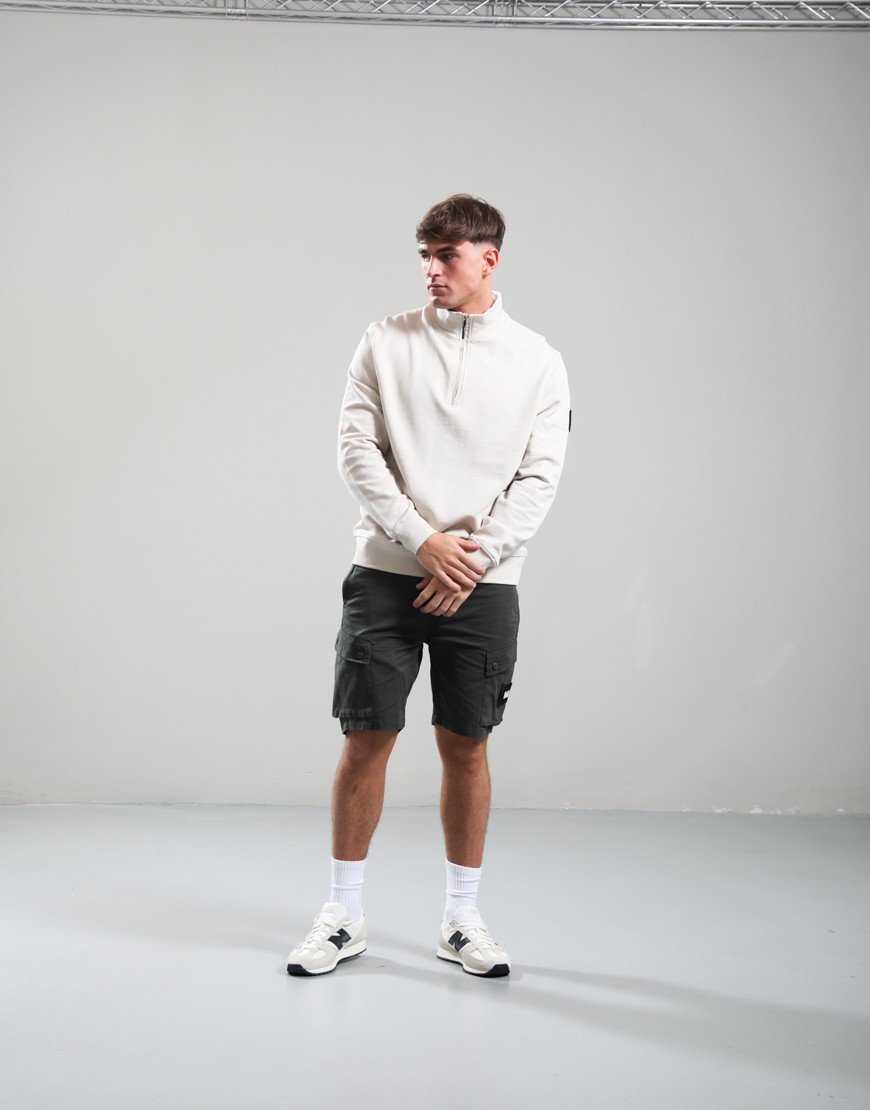 Weekend Offender Kraviz Quarter Zip Sweat Cement