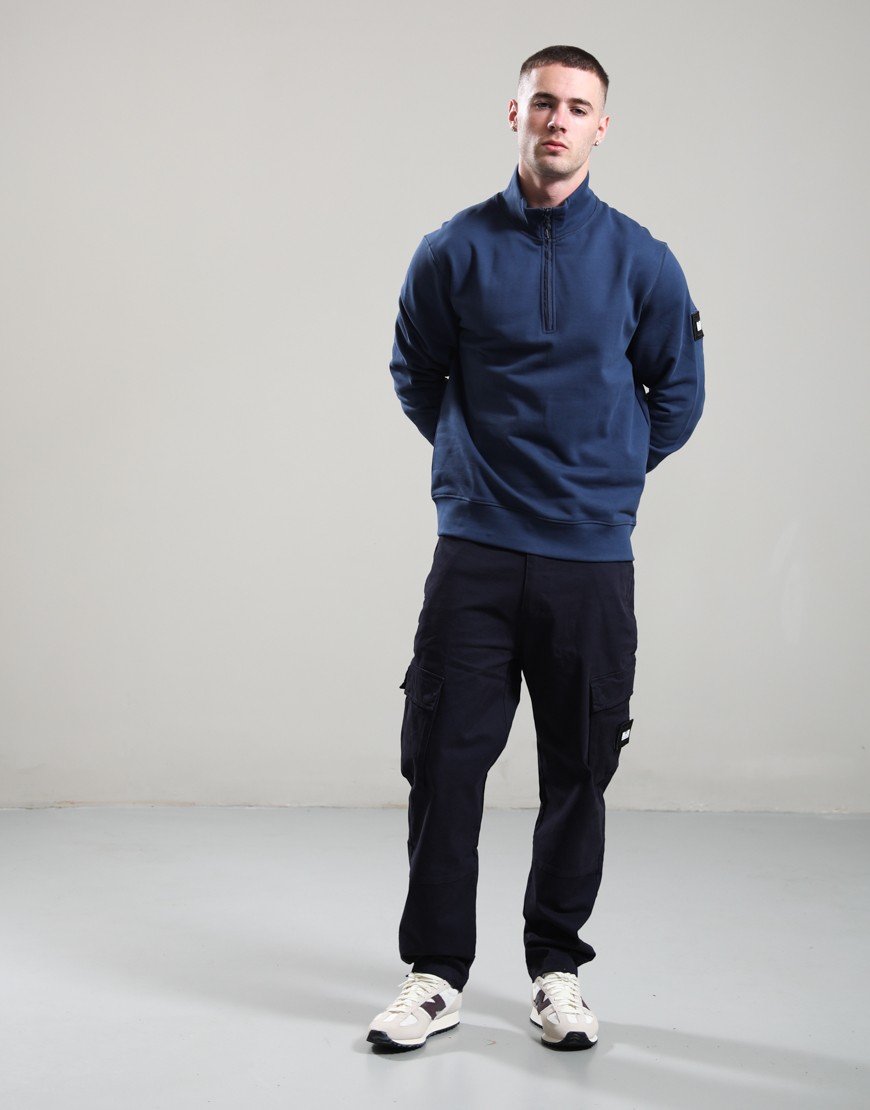 Weekend Offender Kraviz Quarter Zip Sweat Lagoon