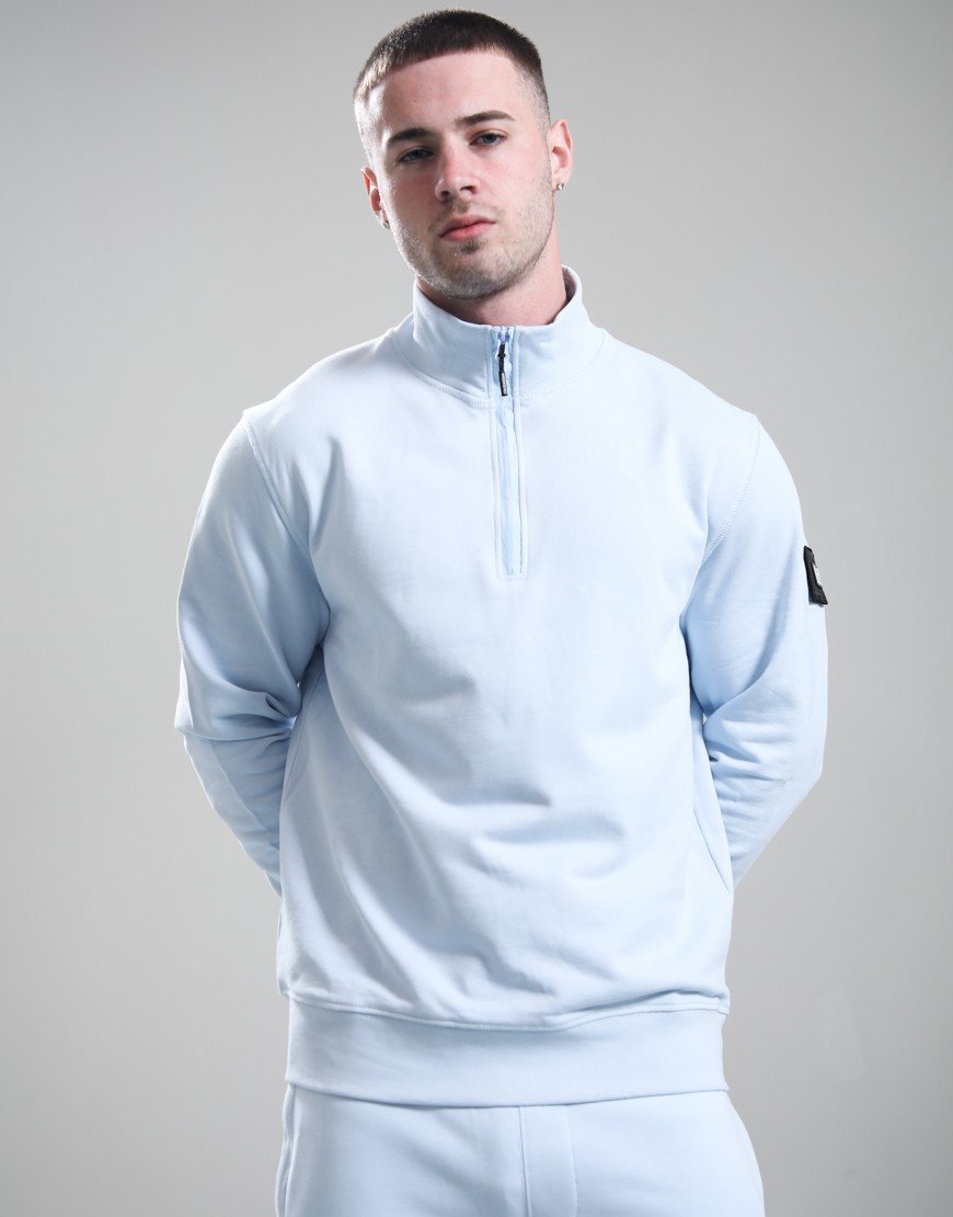 Weekend Offender Kraviz Quarter Zip Sweat Sky
