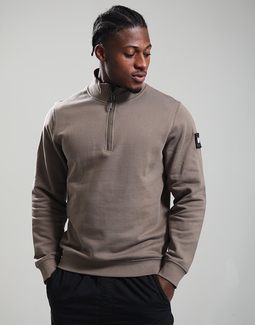 Weekend Offender Kraviz Quarter Zip Sweat Tobacco