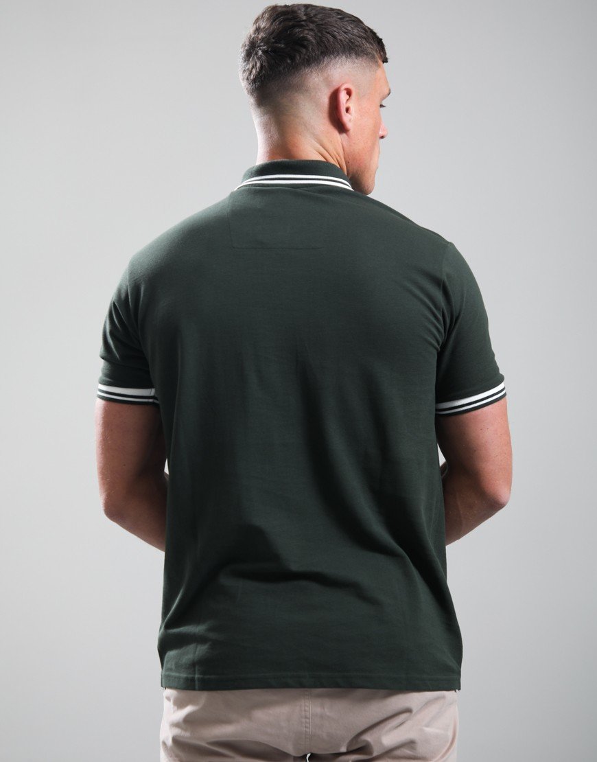 Weekend Offender Levanto Polo Shirt Black Forest Green/Ghost