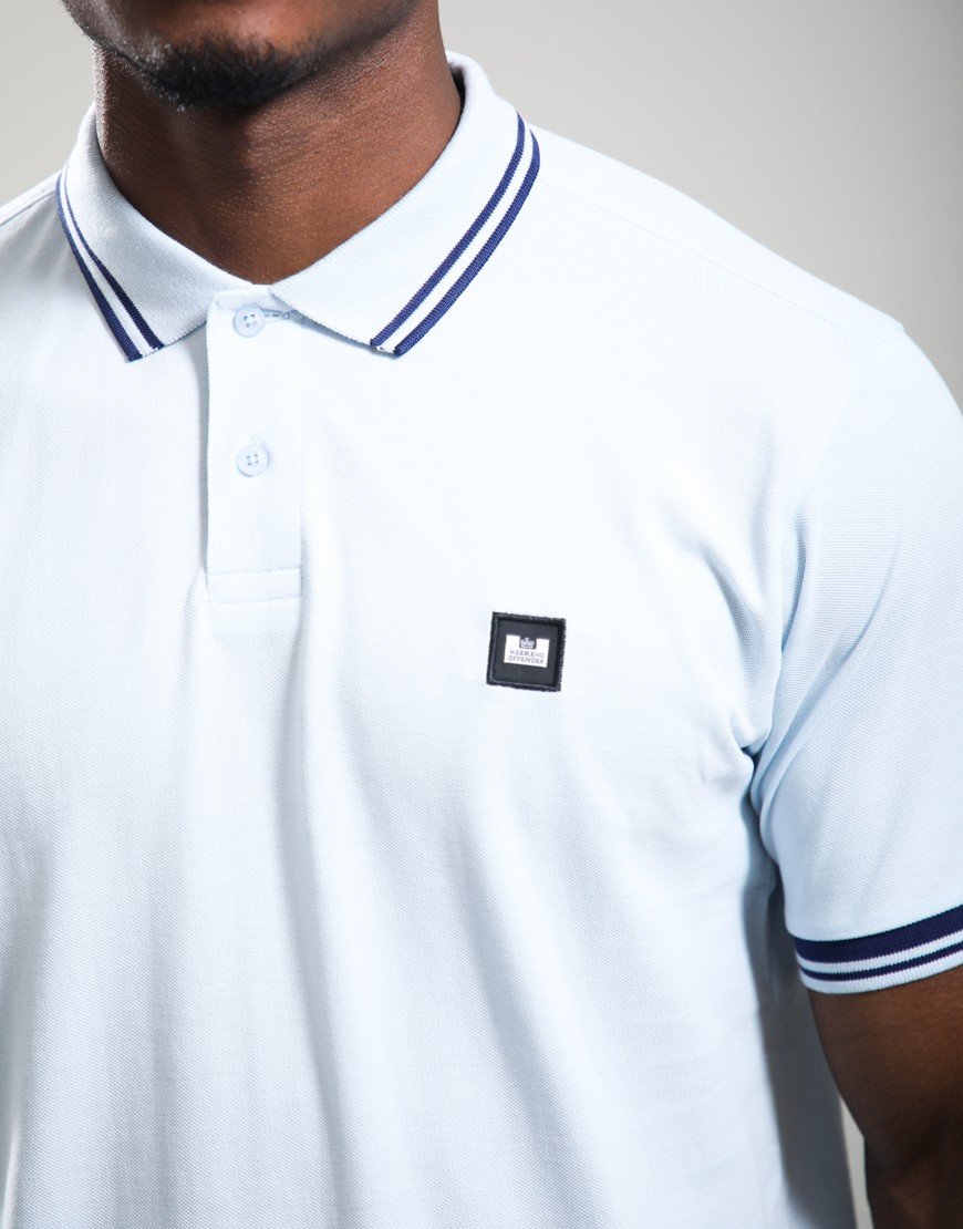 Weekend Offender Levanto Polo Shirt Sky/Dark Sapphire