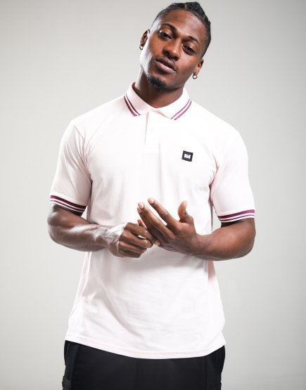 Weekend Offender Levanto Polo Shirt Soft Pink/Kirsch