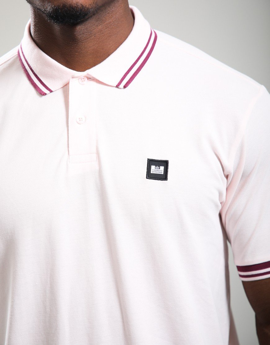 Weekend Offender Levanto Polo Shirt Soft Pink/Kirsch