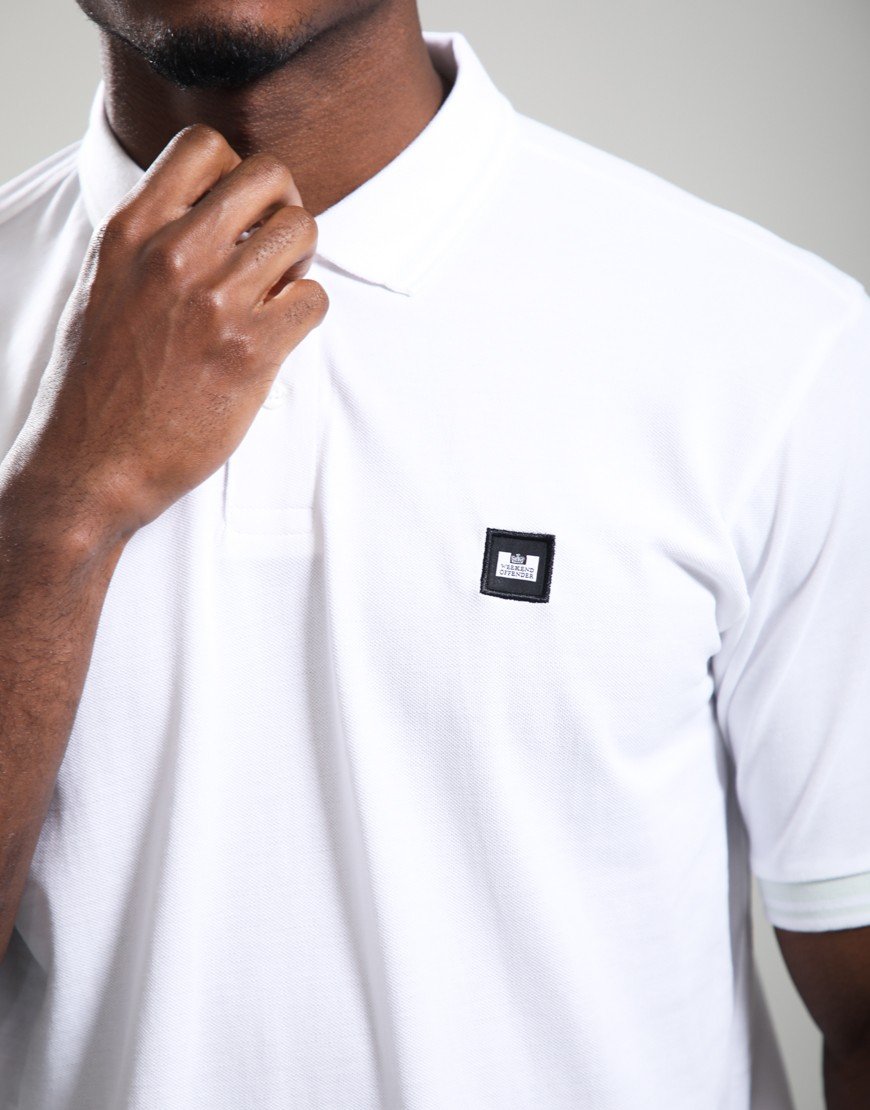 Weekend Offender Levanto Polo Shirt White/Amazonite