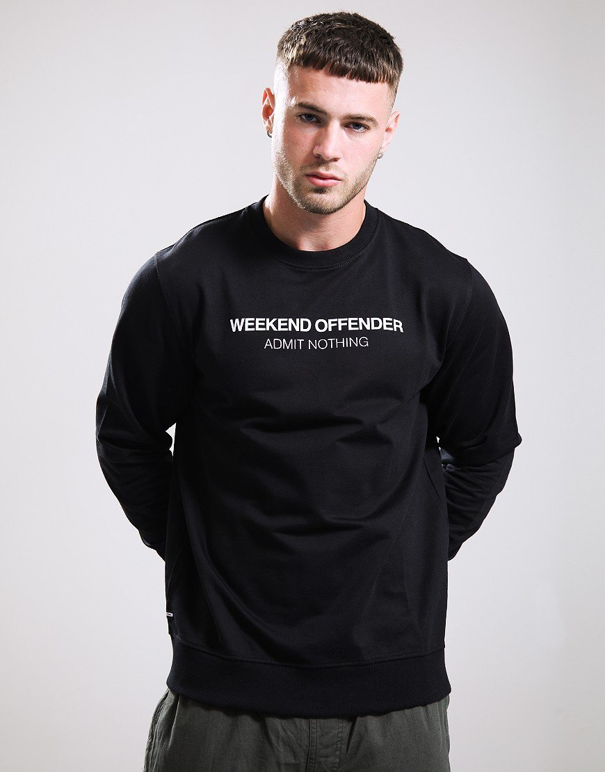 Weekend Offender Matterhorn Crew Sweat Black/Silver