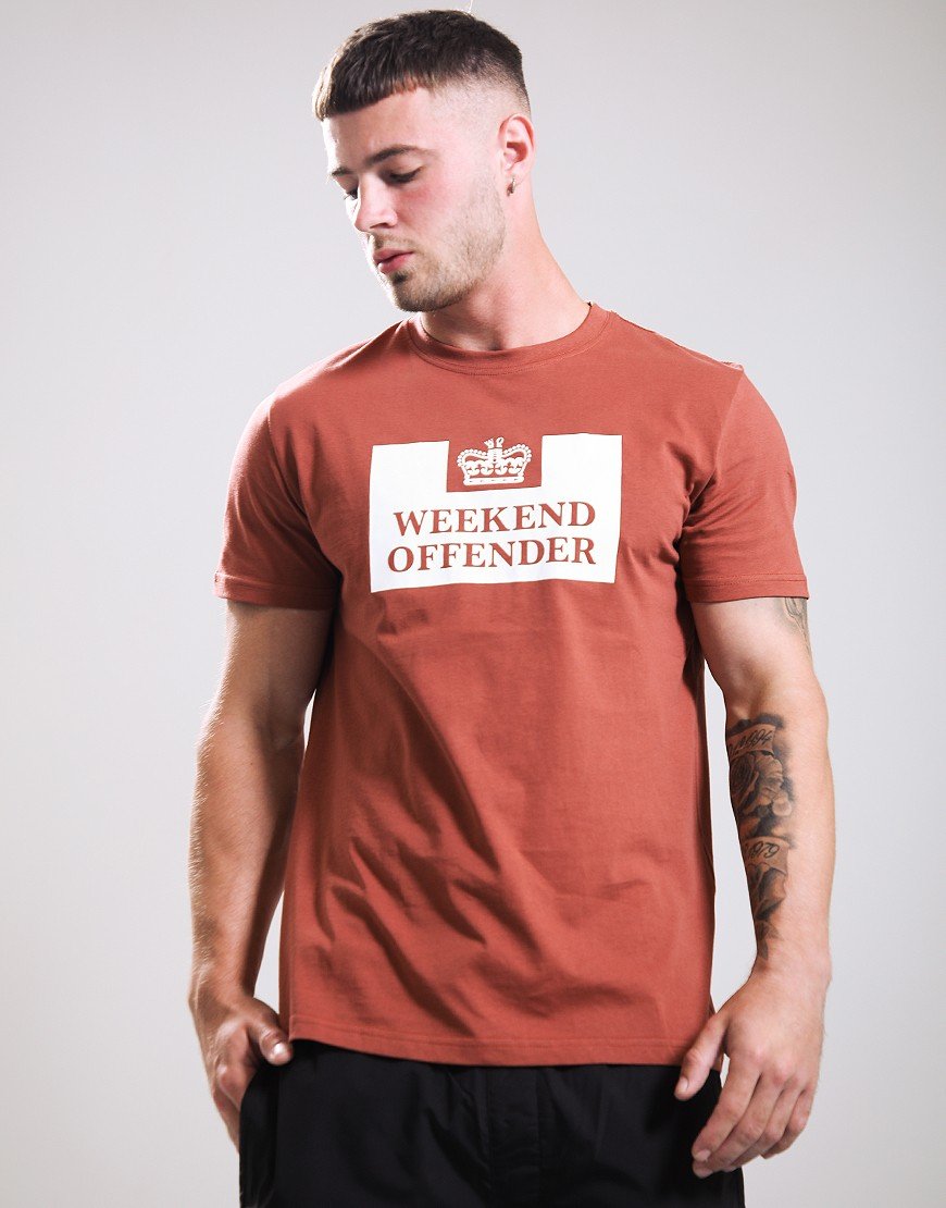 Weekend Offender Mcmoney T-Shirt Conker/Winter White