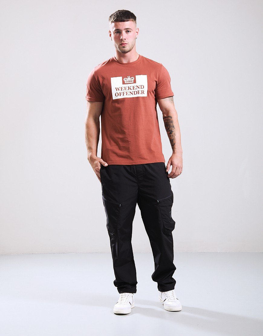 Weekend Offender Mcmoney T-Shirt Conker/Winter White