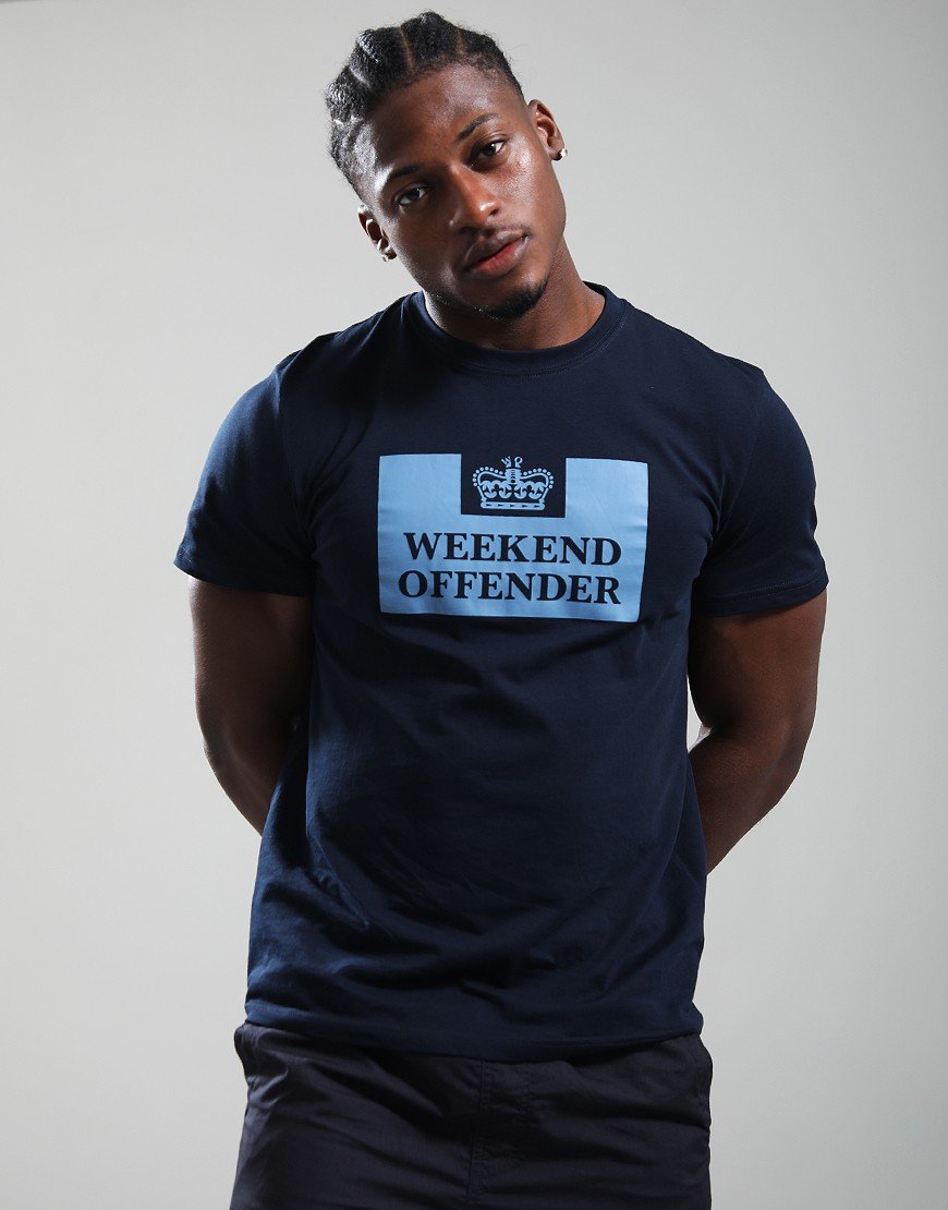 Weekend Offender Mcmoney T-Shirt Navy/Thunder Blue