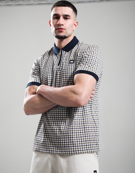 Weekend Offender Merane Polo Shirt Mid House Check