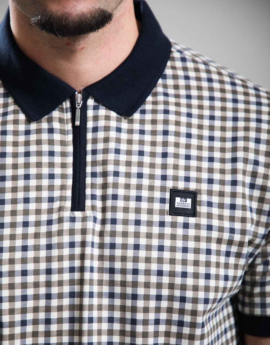 Weekend Offender Merane Polo Shirt Mid House Check