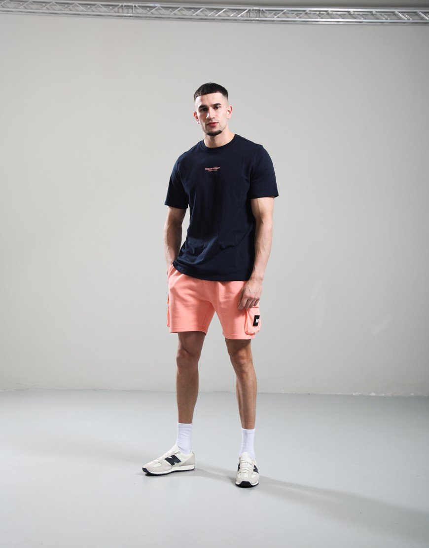 Weekend Offender Millergrove T-Shirt Navy/Coral