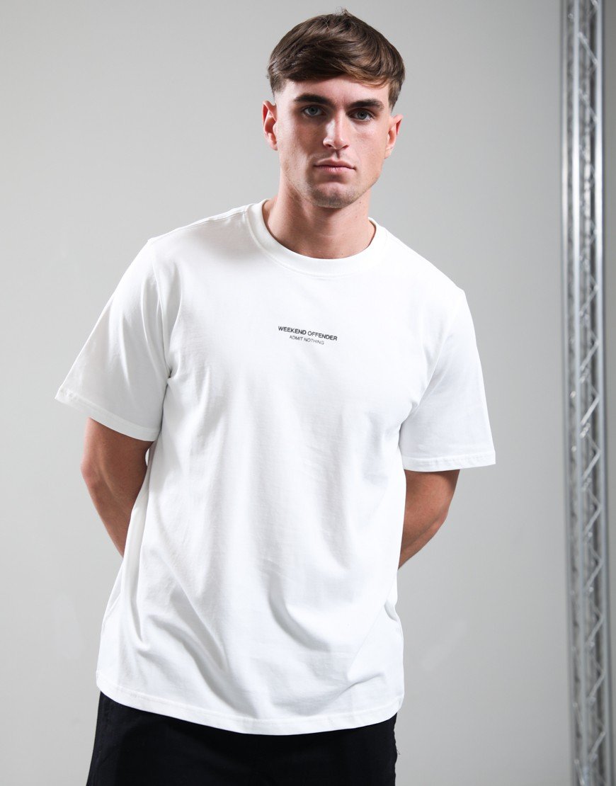 Weekend Offender Millergrove T-Shirt Ghost/Black Forest Green