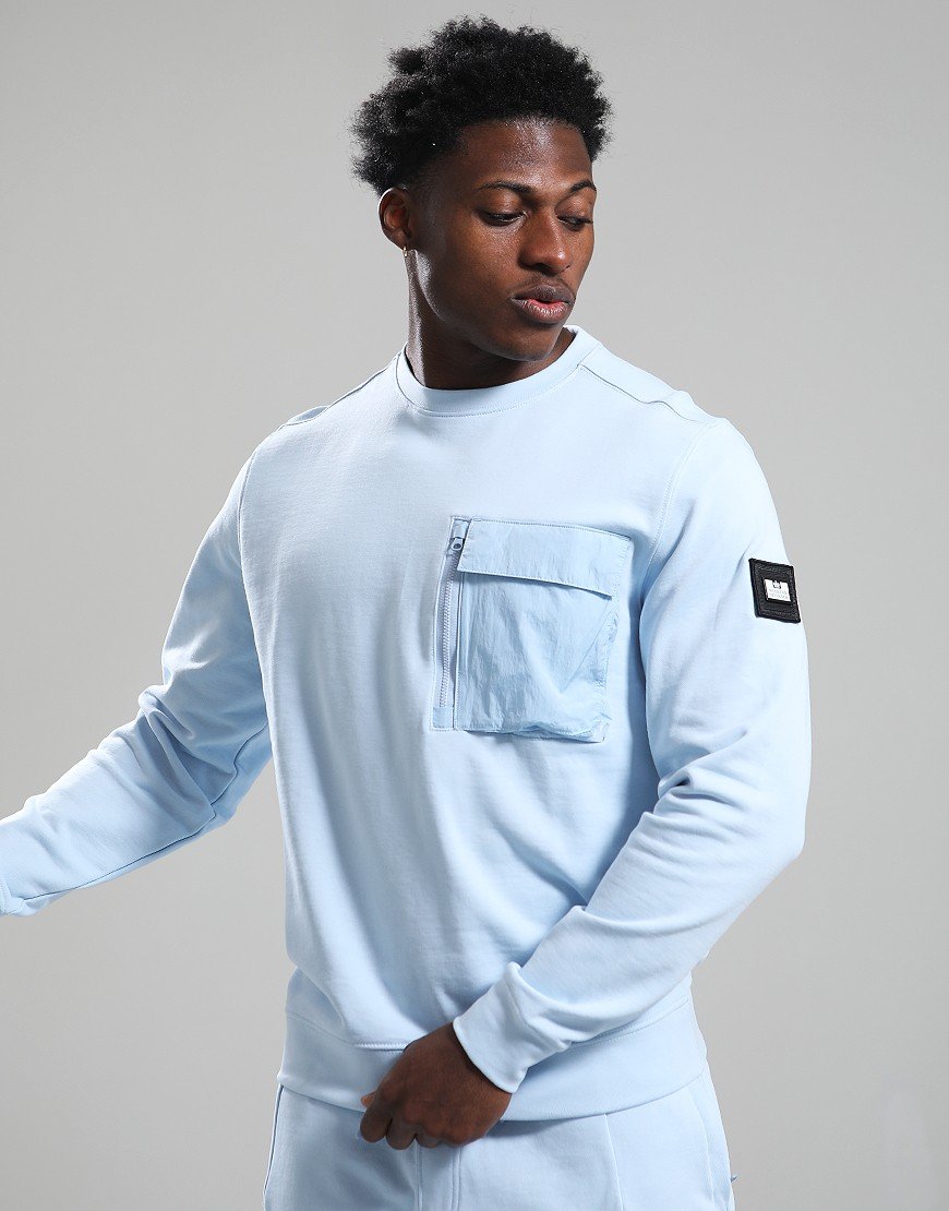 Weekend Offender Neve Crew Sweat Ocean Wave Weekend Offender Neve Crew Sweat Ocean Wave