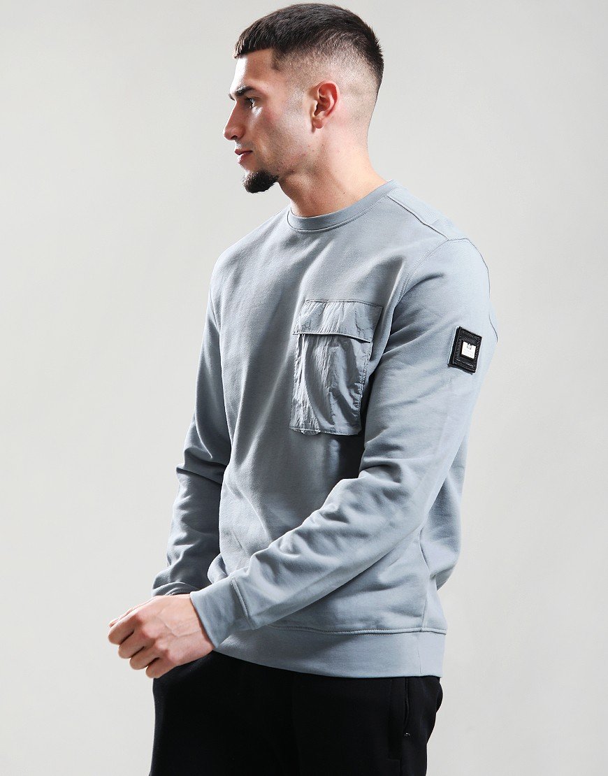 Weekend Offender Neve Crew Sweat Porpoise Grey