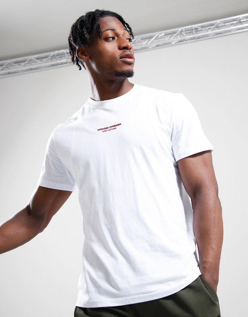 Weekend Offender Pelee T-shirt White/Mulberry