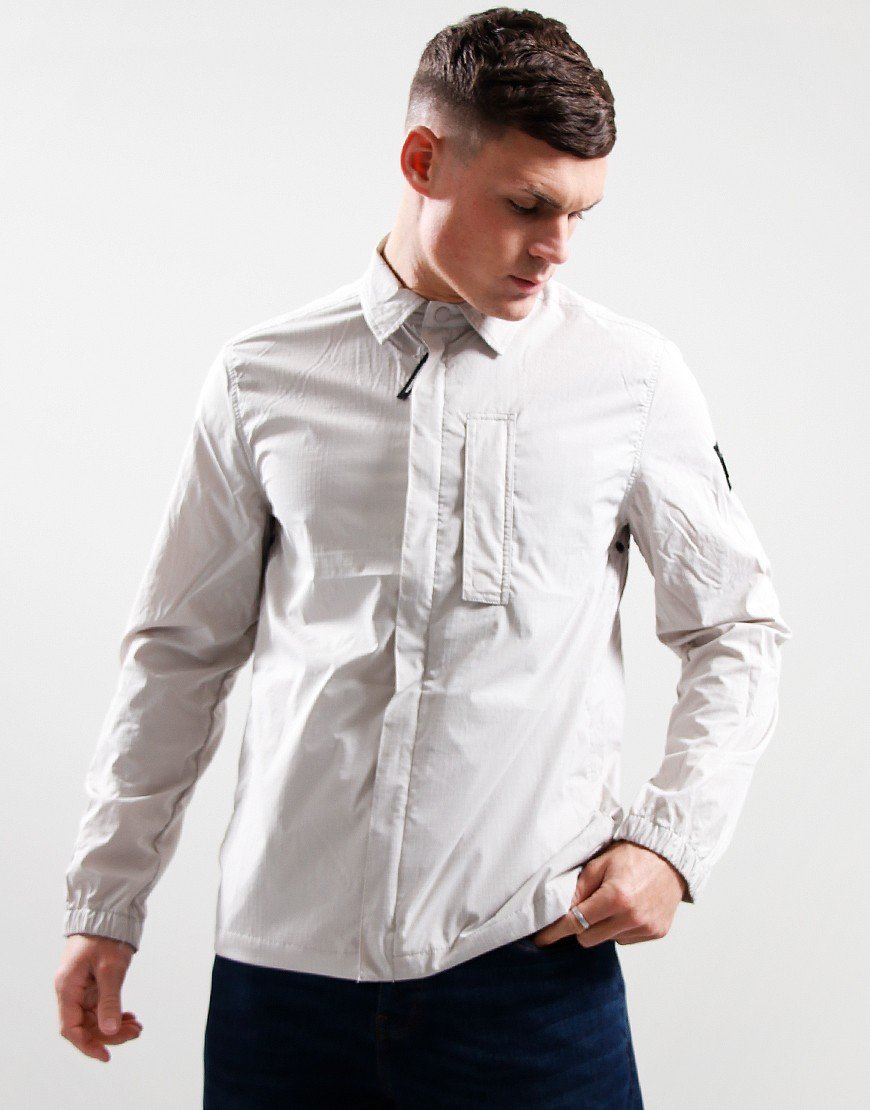 Weekend Offender Porter Overshirt Dove Grey