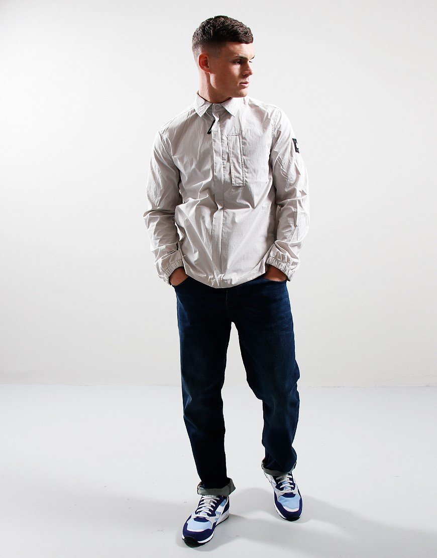 Weekend Offender Porter Overshirt Dove Grey