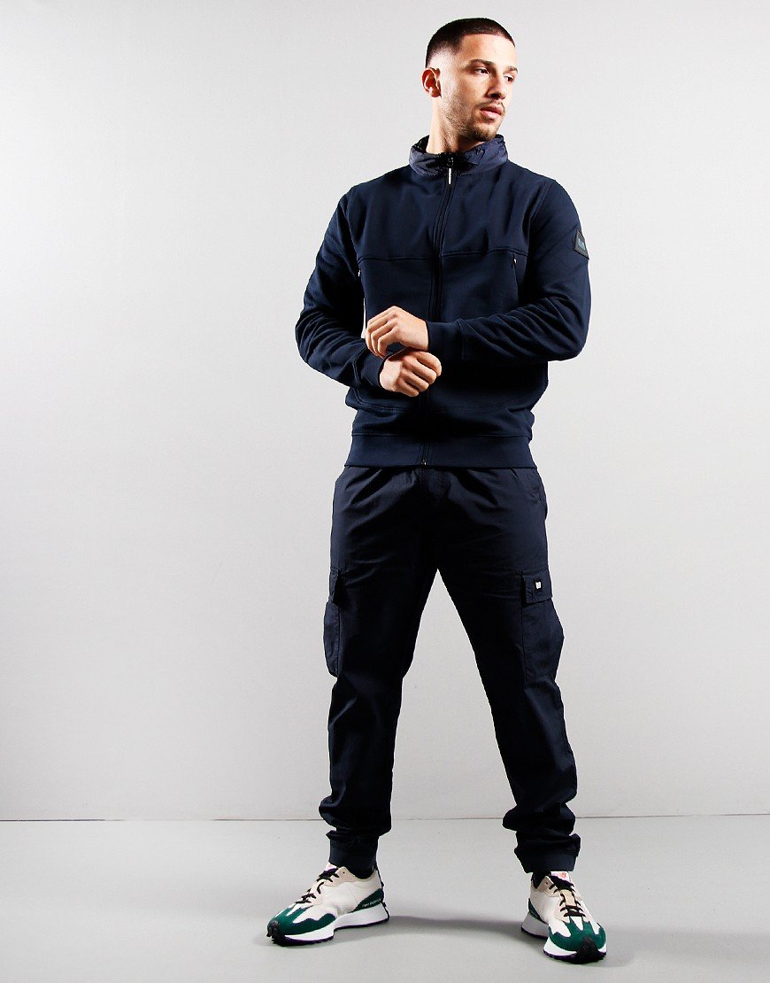 Weekend Offender Praia Zip Sweat Navy - Terraces Menswear