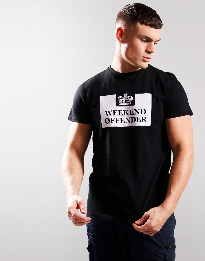 Weekend Offender Kyra Mens Black T-Shirt