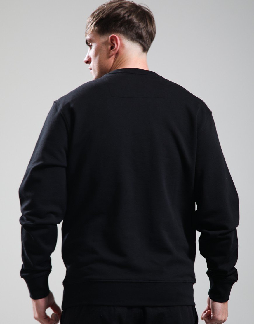 Weekend Offender Raval Crew Sweat Black/Amazonite Green