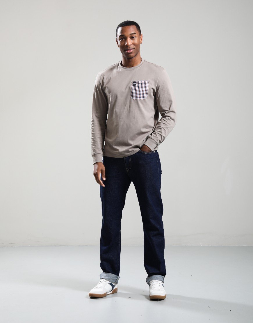 Weekend Offender Ravena Long Sleeve T-Shirt Dark Stone