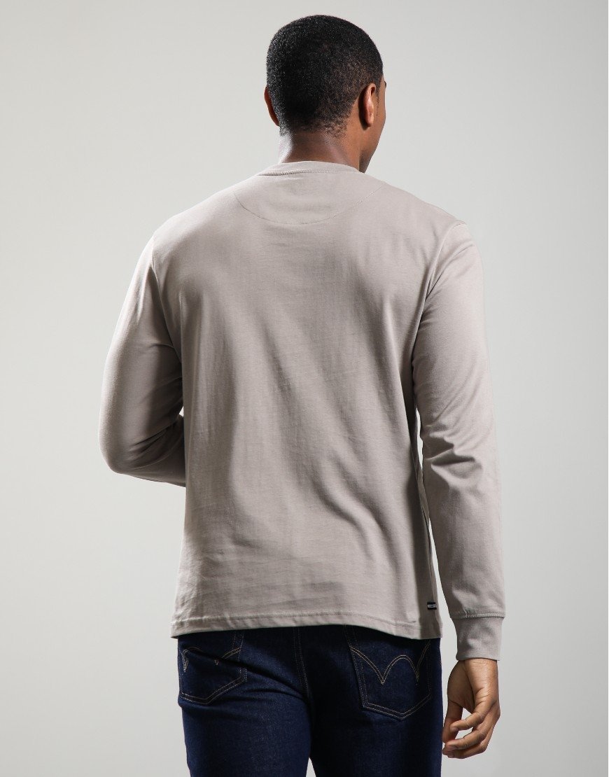 Weekend Offender Ravena Long Sleeve T-Shirt Dark Stone