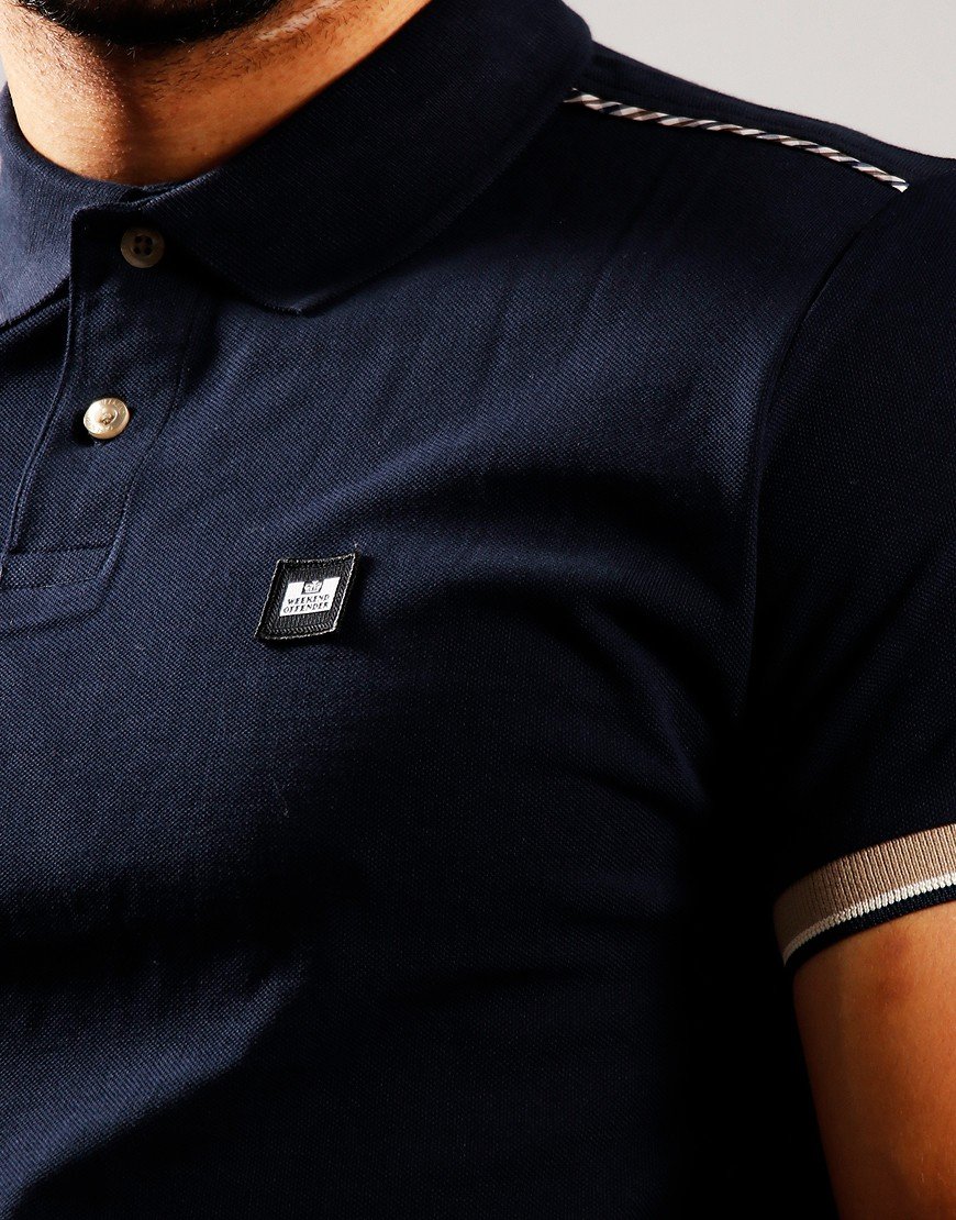 Weekend Offender Sakai Polo Shirt Navy