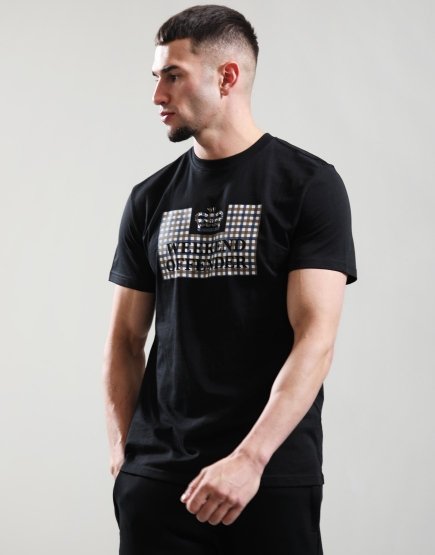 Weekend Offender Shevchenko T-Shirt Black/Mid House Check