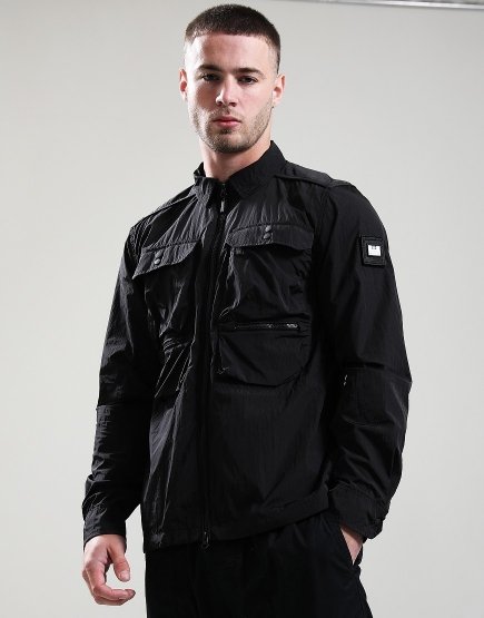 Weekend Offender Shields Overshirt Black