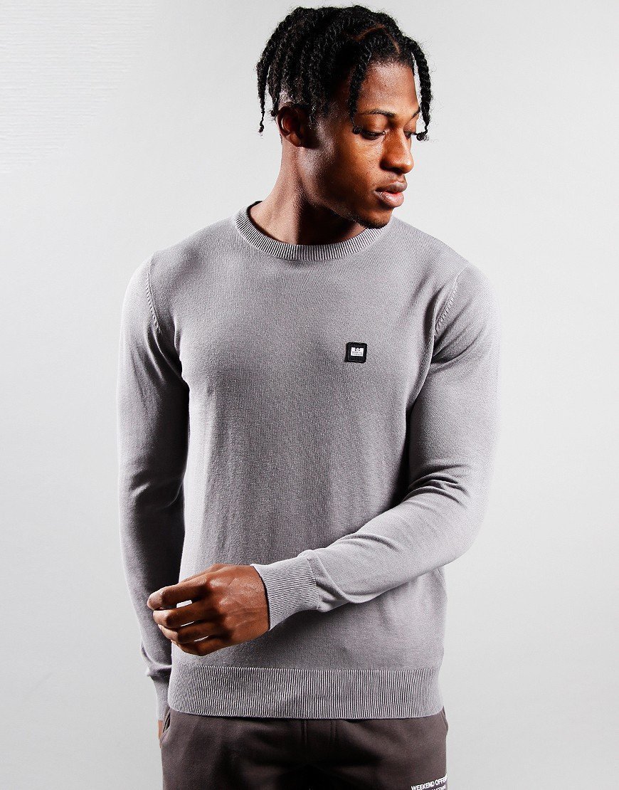 Weekend Offender Silver Knit Mid Grey