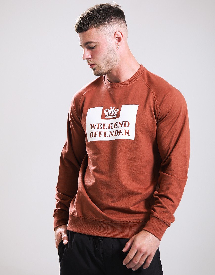 Weekend Offender Skylar Sweats Conker/Winter White
