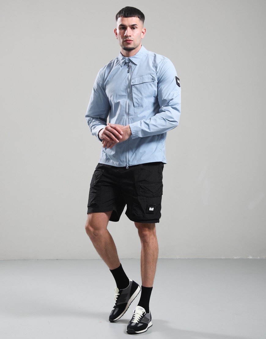 Weekend Offender Southbank Overshirt Blue Tourmaline