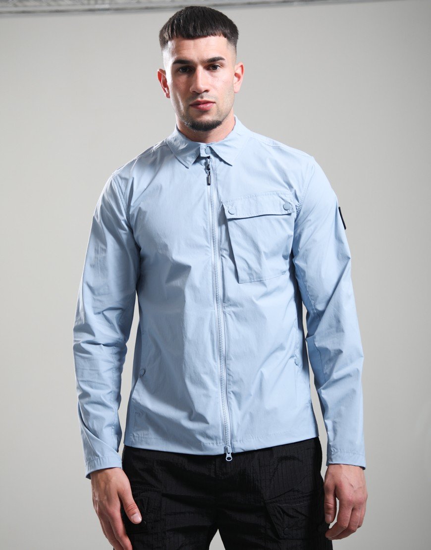 Weekend Offender Southbank Overshirt Blue Tourmaline