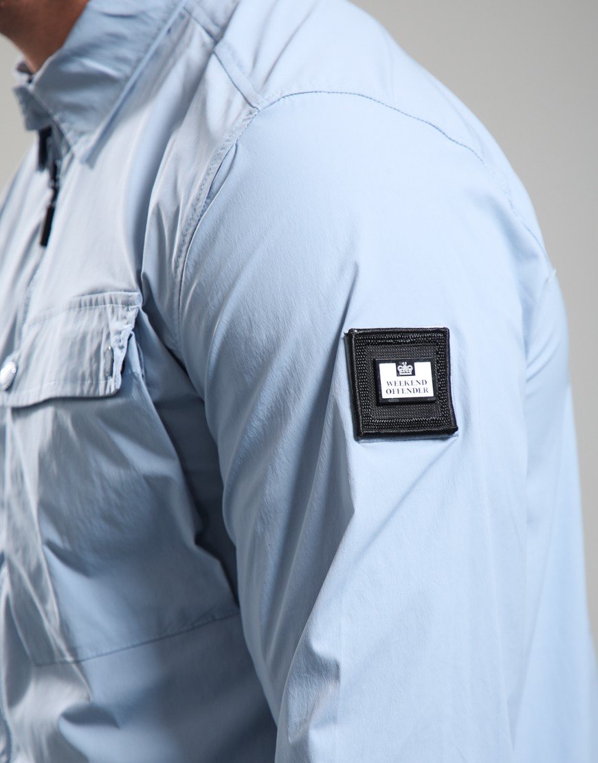 Weekend Offender Southbank Overshirt Blue Tourmaline