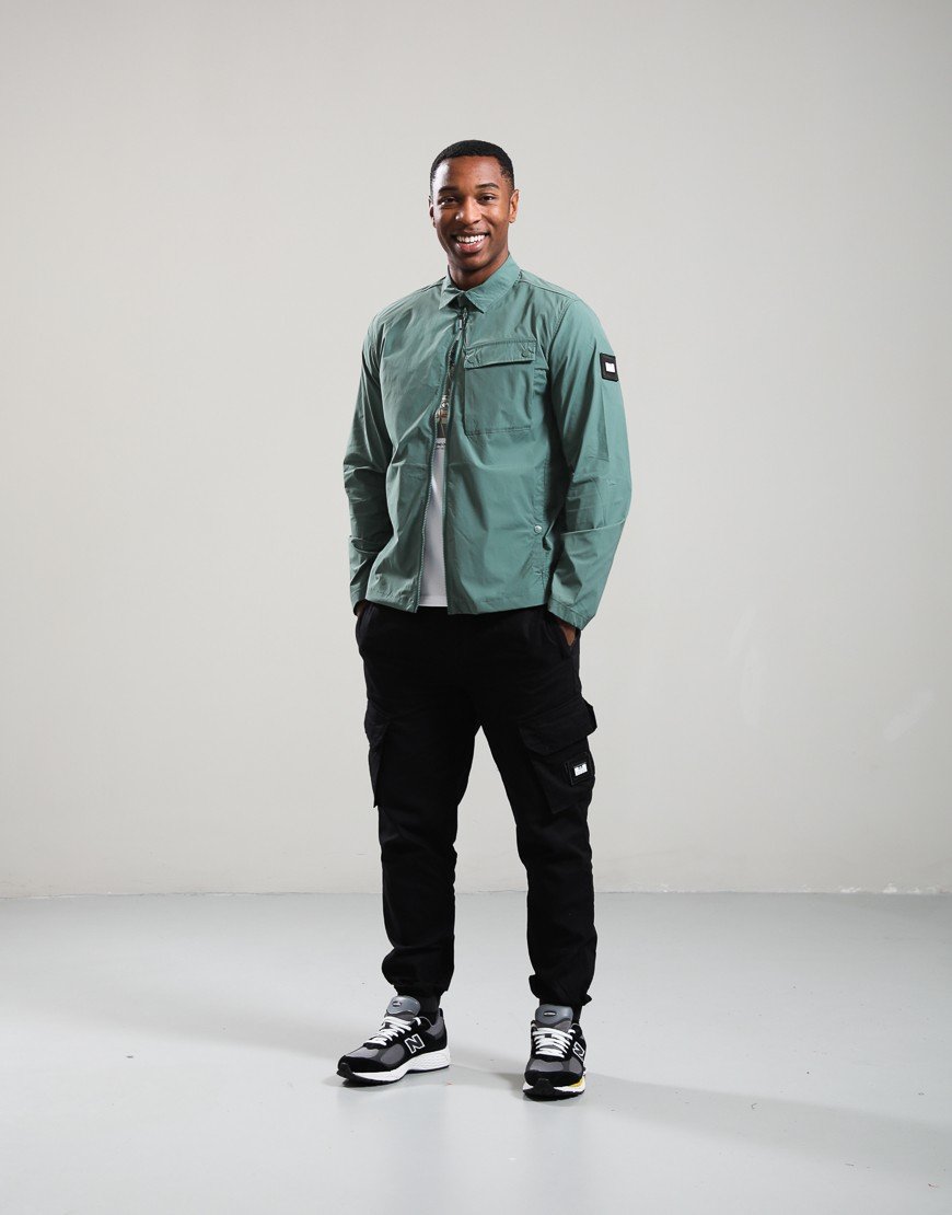 Weekend Offender Southbank Overshirt Thyme Green