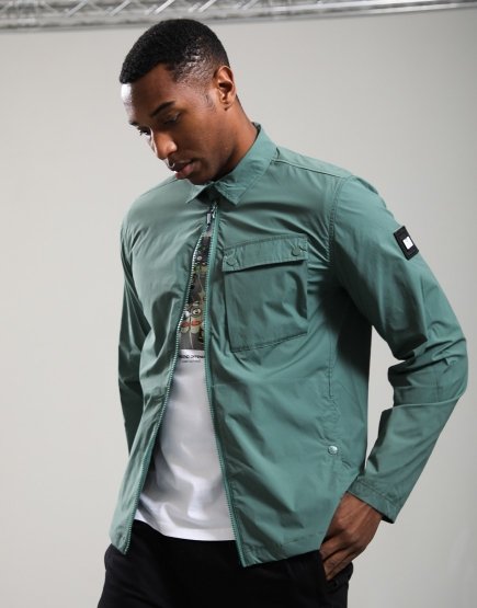 Weekend Offender Southbank Overshirt Thyme Green