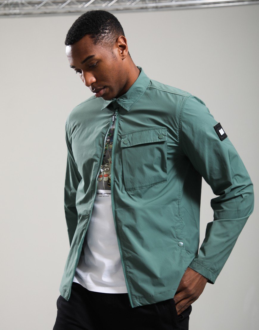 Weekend Offender Southbank Overshirt Thyme Green