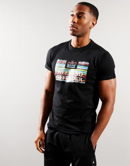 Weekend Offender Spines T-Shirt Black