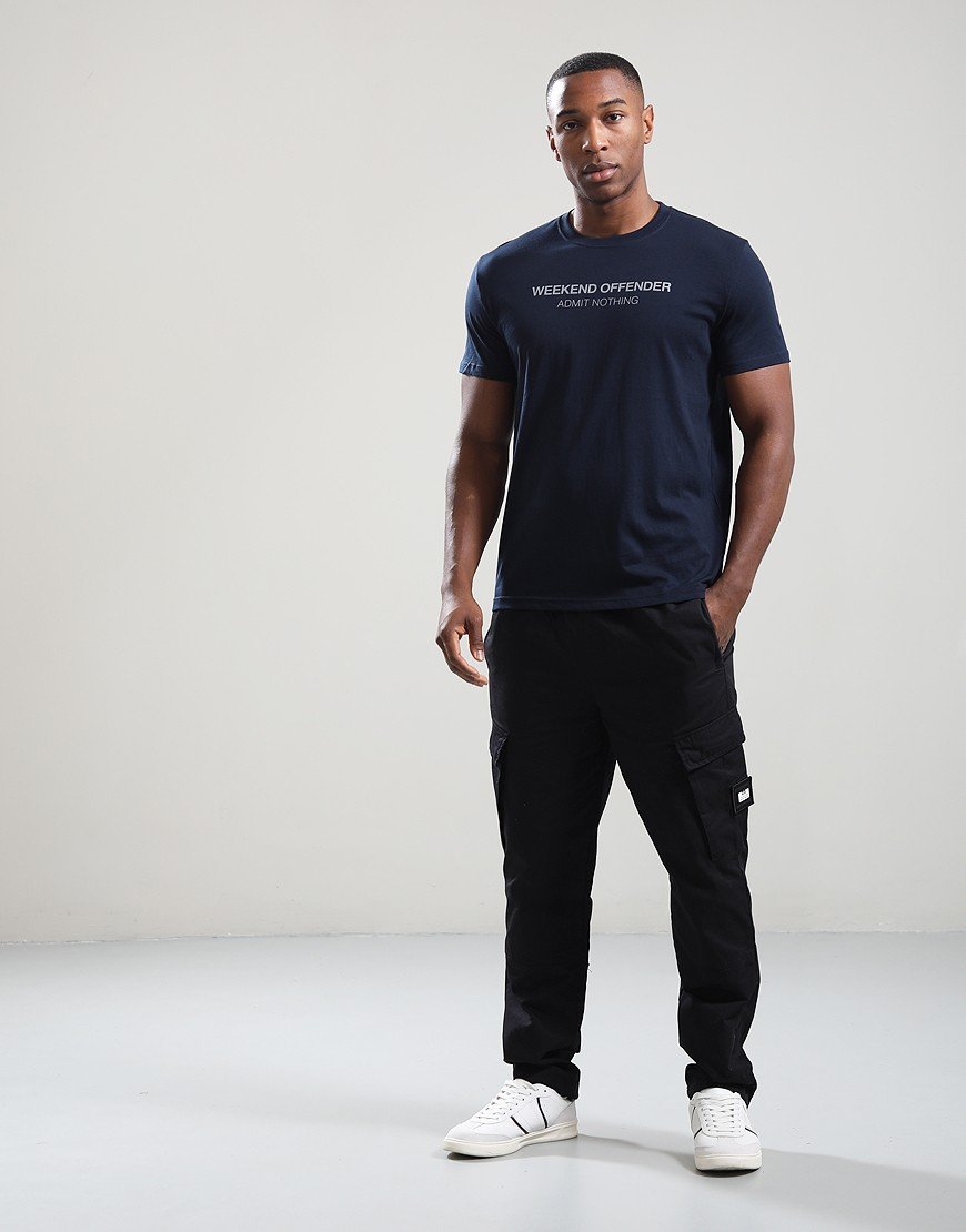 Weekend Offender Steinbeck T-Shirt Navy/Mid Grey