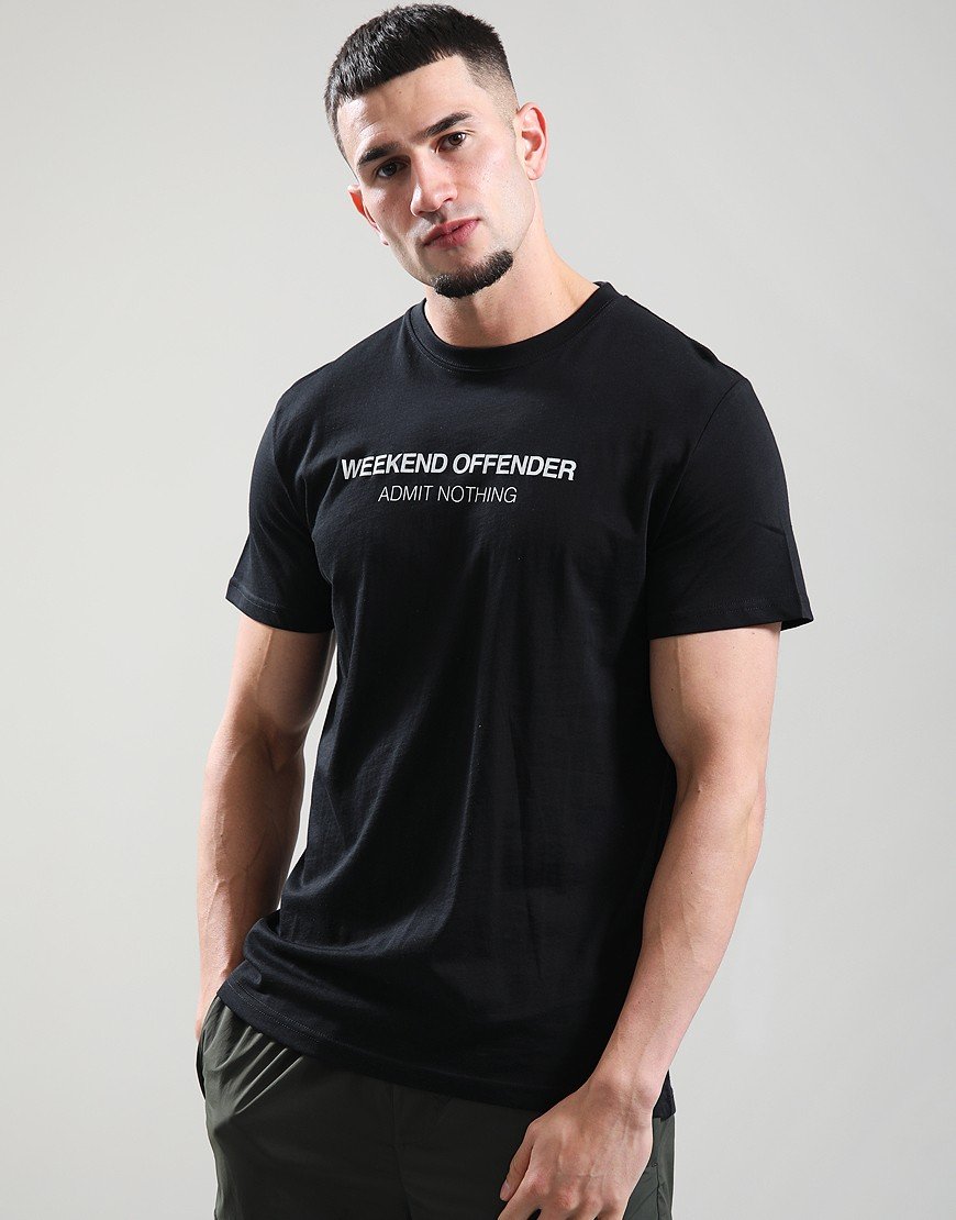 Weekend Offender Steinbeck T-Shirt Black/Silver