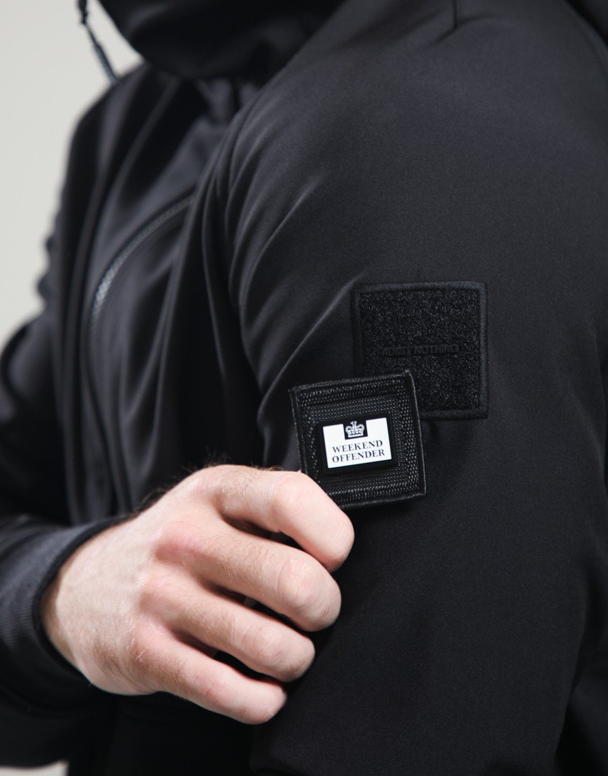Weekend Offender Stipe Jacket Black
