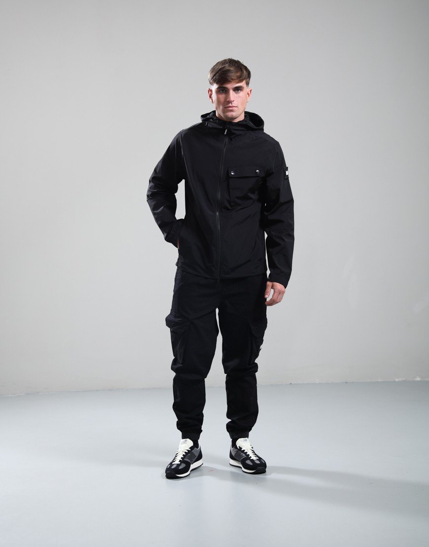 Weekend Offender Temara Technical Windbreaker Jacket Black