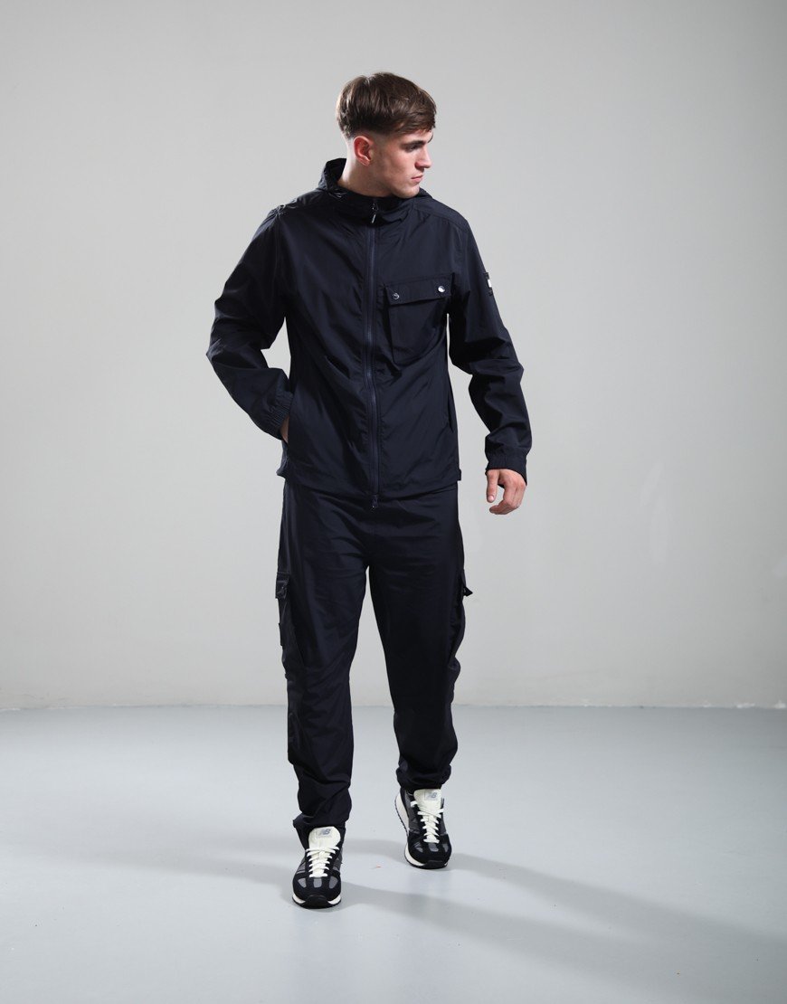 Weekend Offender Temara Technical Windbreaker Jacket Navy
