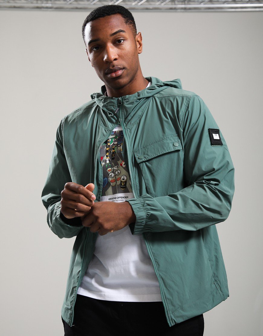 Weekend Offender Temara Windbreaker Jacket Thyme Green