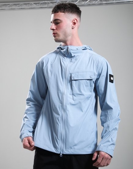 Weekend Offender Temara Technical Windbreaker Jacket Blue Tourmaline
