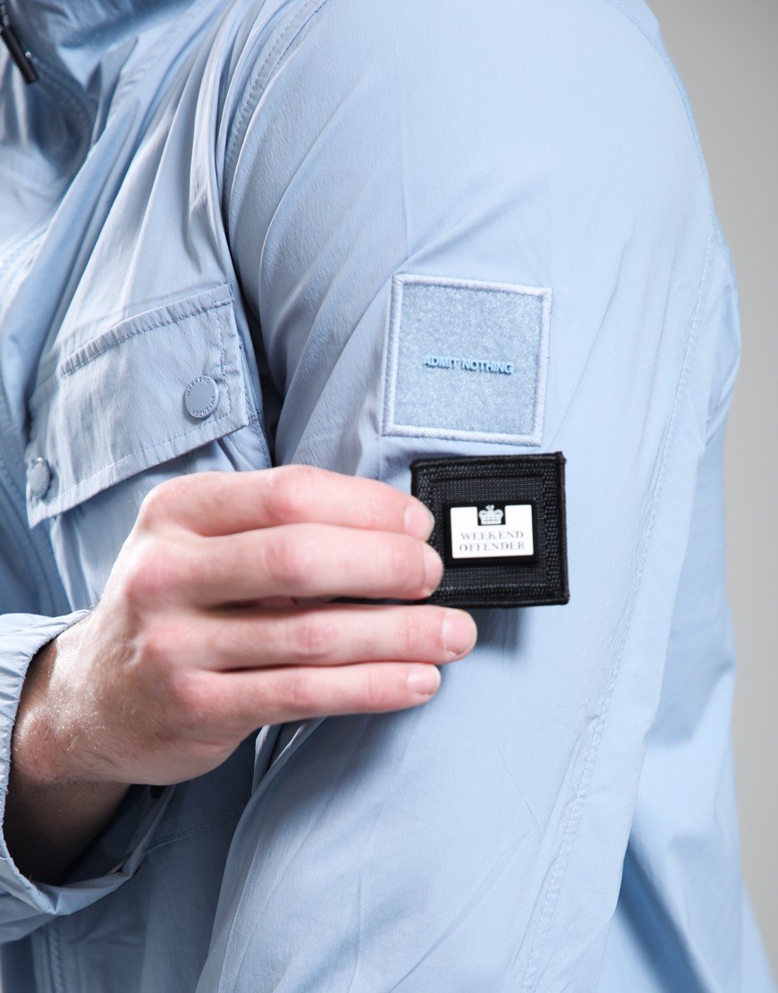 Weekend Offender Temara Technical Windbreaker Jacket Blue Tourmaline