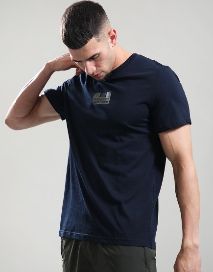 Weekend Offender The Heights T-Shirt Navy/Dark Green